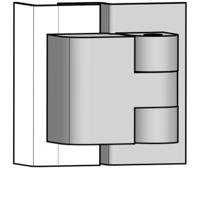 Professional ISO Heavy Duty Cabinet Hinges 180 Degree Zinc Alloy